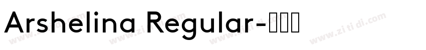 Arshelina Regular字体转换